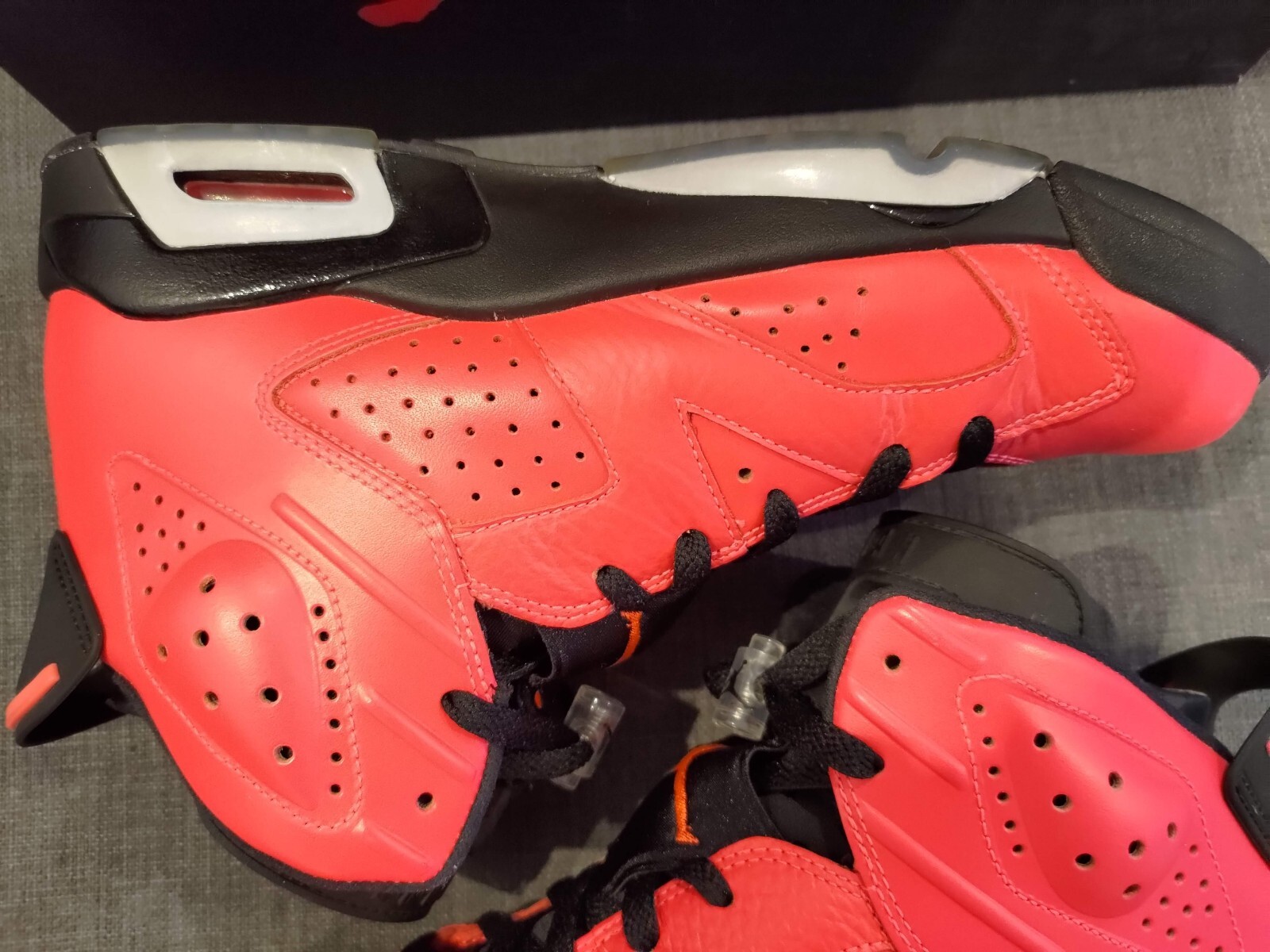 Nike Air Jordan VI 6 Retro Infrared 23 Toro Shoes Trainers UK8.5 US9.5 RARE image 10