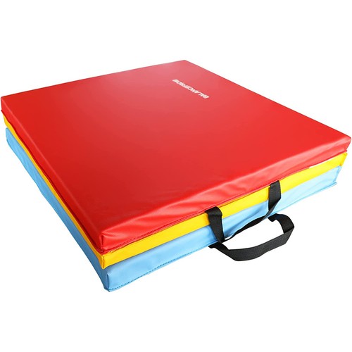 BalanceFrom Fitness GoGym 6x2' Folding 3 Panel Exercise Mat w/Handles (Open Box) - Picture 4 of 7