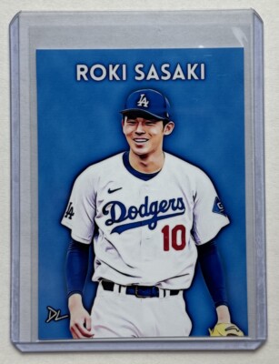 Roki Sasaki Limited Edition Artist Signed Los Angeles Dodgers Trading Card 4/10
