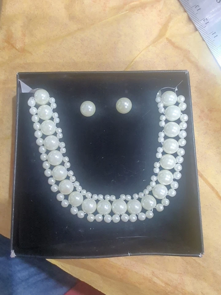 Avon имитация ожерелье серьги жемчуг подарочный набор - Изображение 2 из 4