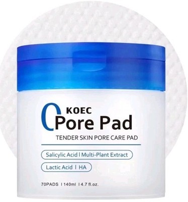 Korean Clean Pore Toner Pads 2.0 Facial Toner Pads with AHA/BHA Niacinamide, Exf