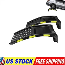 2 x Car Ramps w/ Reflective Stickers Steel Ramps Vehicle Repair Service 8000lbs
