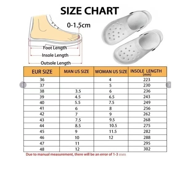 Freddy Krueger Halloween Clogs for Adults and Kids