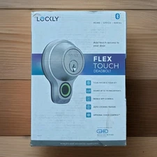 NEW Lockly Flex Touch Smart Deadbolt Satin Nickel | Biometric Keyless!