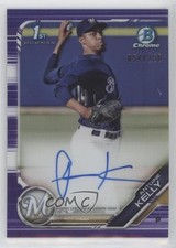 2019 Bowman Draft Chrome Pick Purple Refractor 54/250 Antoine Kelly Auto 0h29