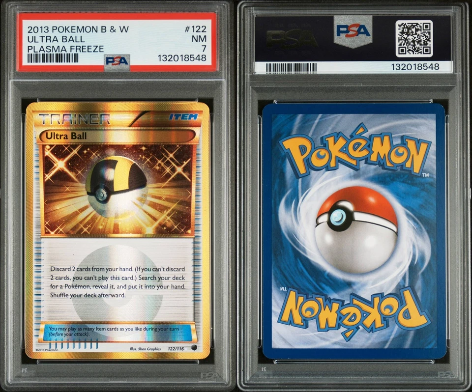 Ultra Ball 122/116 Plasma Freeze Holo NM PSA 7 - Image 3 of 3