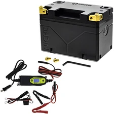 NICHE Lithium Battery with Charger YTX9-BS 12V 240A for Honda Yamaha Motorcycle