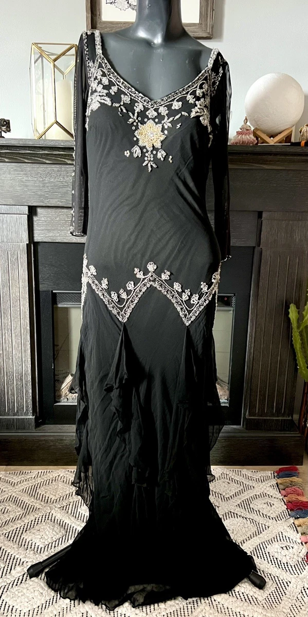 ebay beaded dress Evening Wear, Dress, Vintage Black Dress, Halloween Costume, Beaded Dress,  Sheer Black Dress, Lingerie, Sexy Sheer Black Dress, Women's Dres