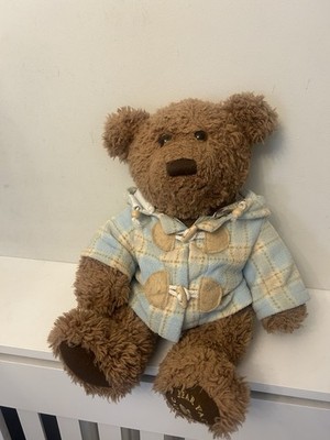 Vintage Bear Factory Bär mit Mantel Jacke Plüsch 2005 Teddy 15 Zoll groß nicht mehr produziert
