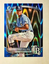 Gary Gill Hill 2025 1st Bowman Chrome BLUE RayWave REFRACTOR 047/150 #BCP-55 C6