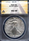 2023 $1 Silver American Eagle MS 68 ANACS # 7577328 + Bonus