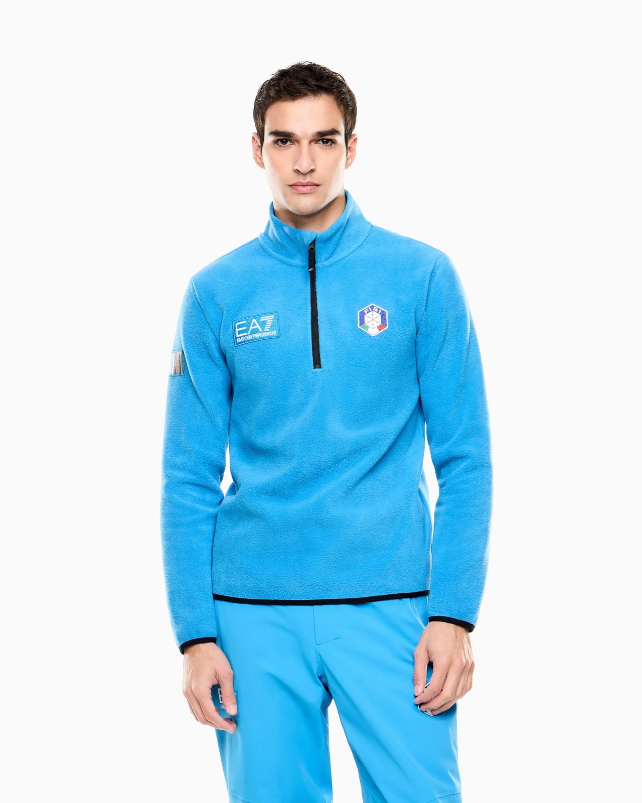 2026 EA7 EMPORIO ARMANI FISI ITALIA PILE NEVE SCI UOMO 7M001207AF26236 M9092 foto 4