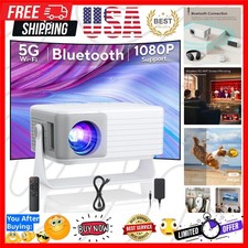 Mini Projector with WiFi and Bluetooth, 2026 Upgraded Projector 1080P Support...
