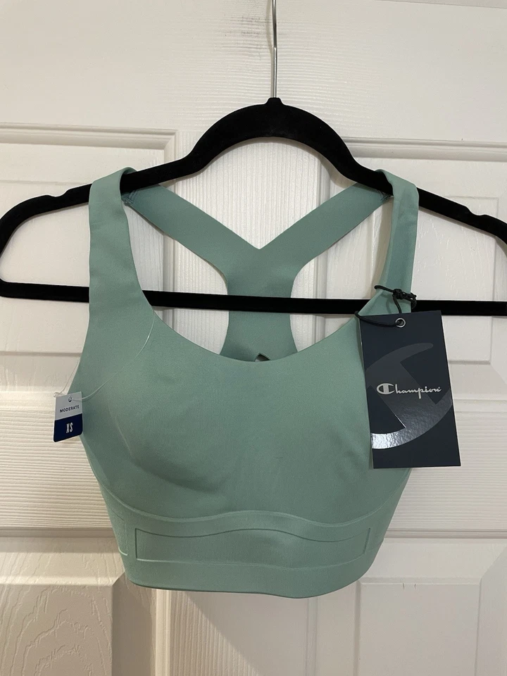 Sujetador deportivo Champion Absolute Lift para mujer talla XS verde espalda deportiva nuevo con etiquetas Foto 2 de 4