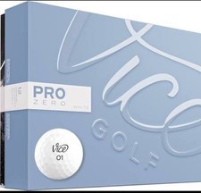 Vice Pro Zero White Premium Golf Balls One Dozen New