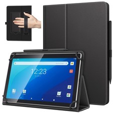 Universal Case for 10.1 Inch Android Tablet with Pen Loop, Black