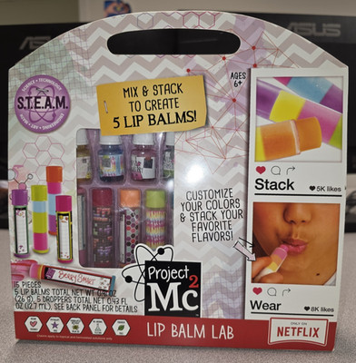 Project Mc2 Create Your Own Lip Balm Lab DIY STEM Science New Sealed On Netflix