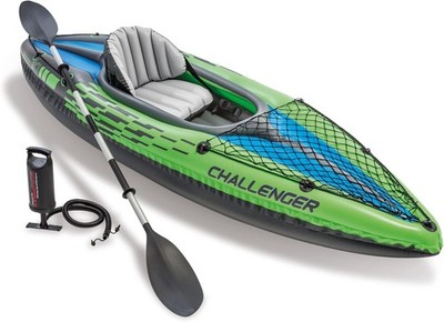 Intex Challenger K1 Kajak Schlauchboot Set Paddel Pumpe 274x76