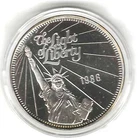 1986 LIGHT OF LIBERTY .999 FINE SILVER TROY OUNCE ROUND- STATUE OF LIBERTY