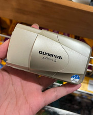 Olympus MJU II Champagne 35mm Film Camera with 35mm f2.8 Lens