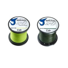Daiwa J-Braid X4 1350m Cordoncino Intrecciato Bobina Grande Lenza da Pesca Giallo Verde Scuro