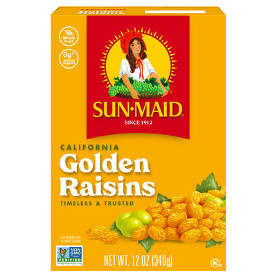 Sun-Maid California Golden Raisins 12 oz Sharing-Size Box Dried Fruit Snack