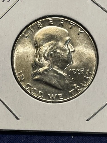 1955 Franklin Half Dollar BU Uncirculated 90% Silver