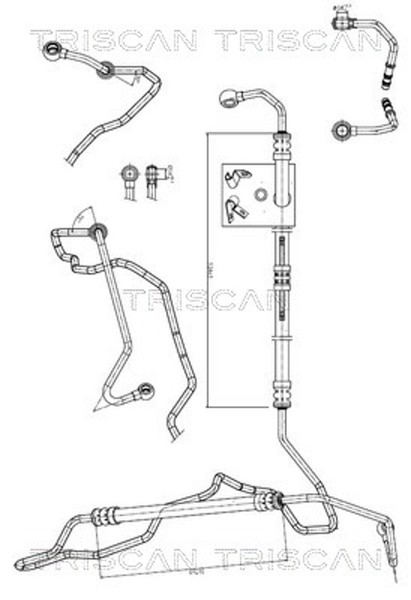 Hydraulikschlauch Lenkung Triscan 8516 11010 FüR BMW 5Er E60 Touring E61 6Er E64-image