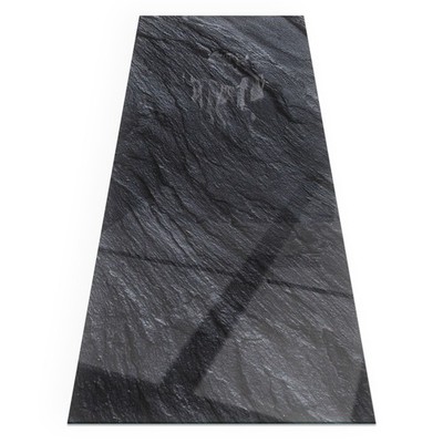 Glas Schutzplatte Kaminofen Mit Hitzeschutz Design mit Stein-Finish 125x50 cm