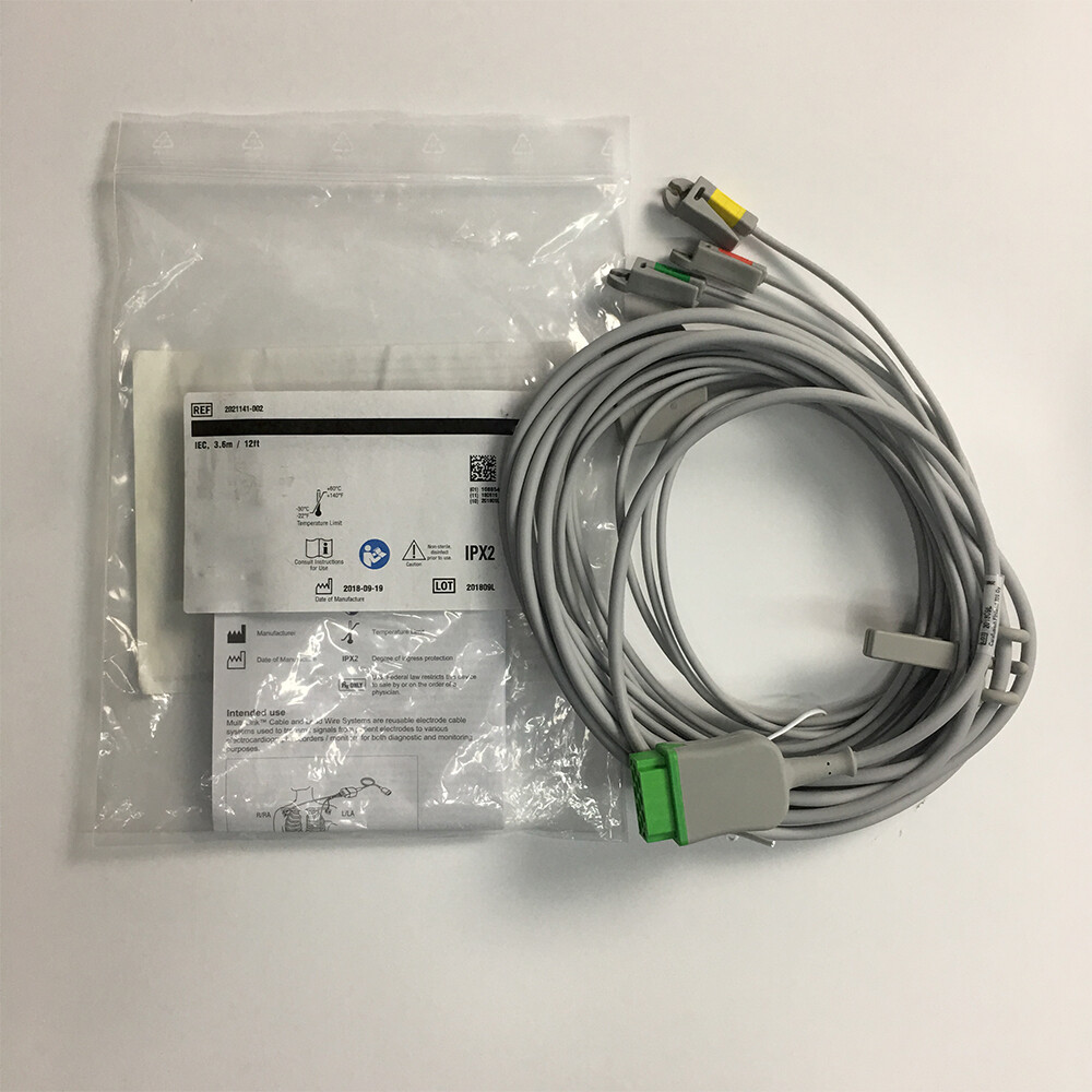 2021141-002 for GE 3-lead ECG Cable 3.6m | eBay