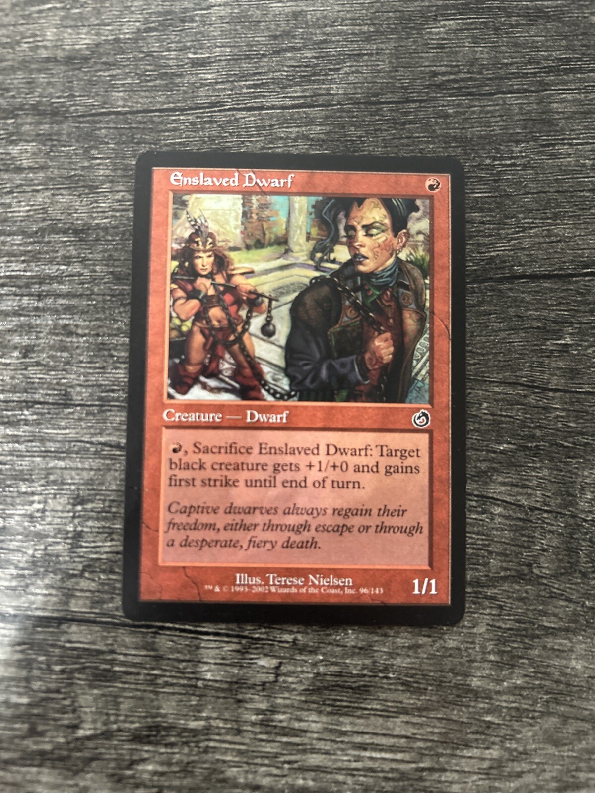 MTG 1x Enslaved Dwarf x1 LP Torment