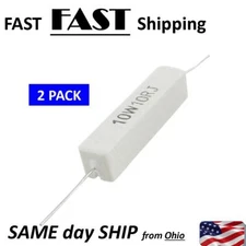 10W 10 Ohm 5% Axial Lead Wire Wound Fixed Cement Resistors 10 watt
