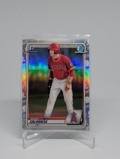 2020 Bowman Draft #BD-103 David Calabrese Chrome Refractor F8E