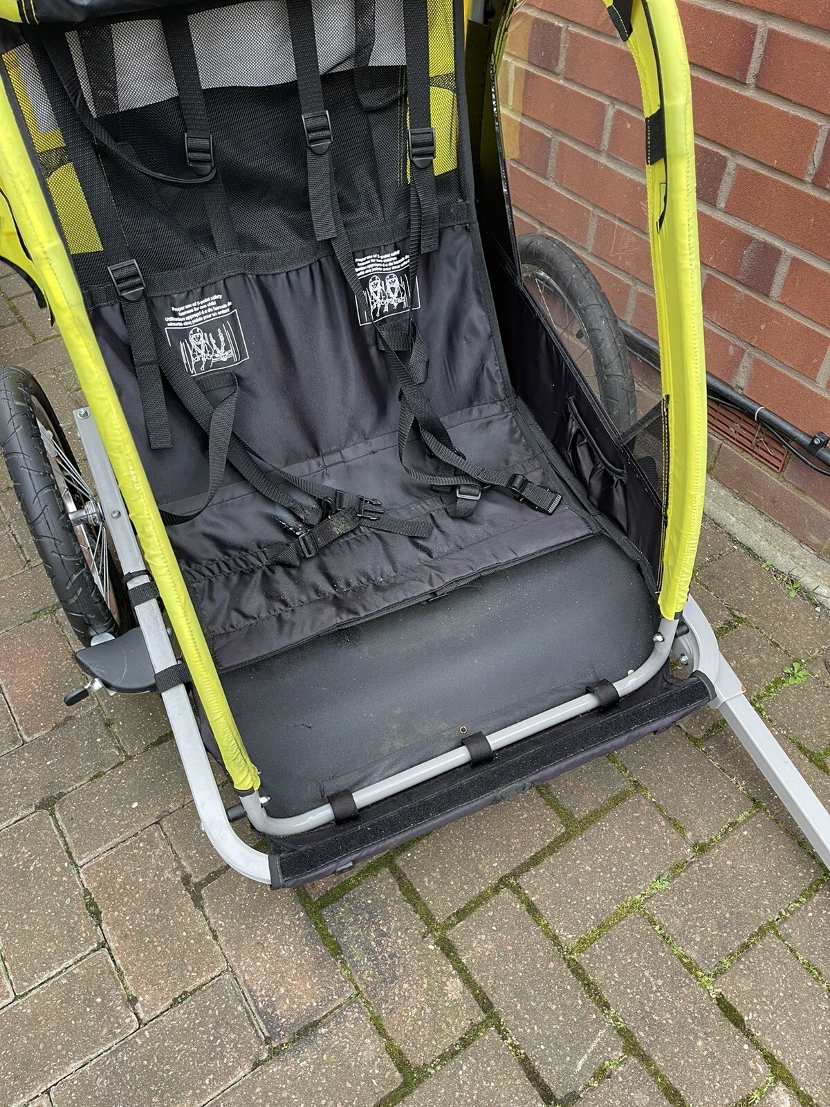 Halfords double choke bike trailer eBay