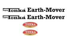 water slide decal set for Mighty Tonka Earth Mover W/TRACKING