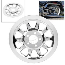 Outer Pulley Cover 66 Tooth Chrome For Harley...