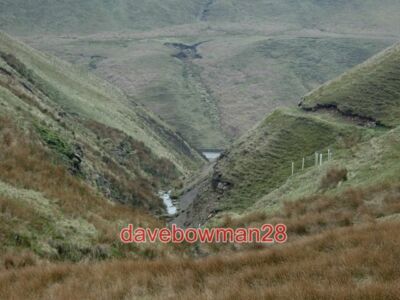 PHOTO  NETHER NORTH GRAIN LOOKING DOWN THE NARROW PART OF THE SIDE VALLEY TO A G
