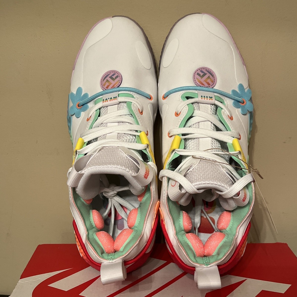 NEW Adidas SM Harden Vol. 6 Pastel Basketball Shoes HQ1271 Size 13 White Adidas SM Harden Vol. 6 Pastel Basketball Shoes Men main image 2
