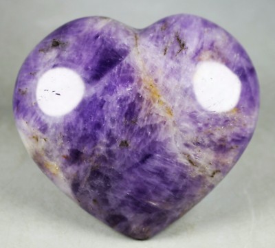 Collection ! Marvelous Unique Purple Amethyst Chevron Pebble Reiki Heart Stone