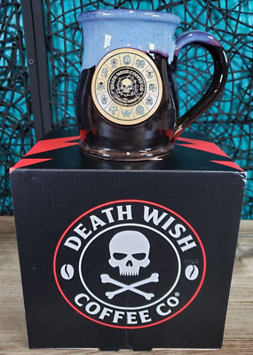 DEATH WISH COFFEE 2021 ZODIAC HOLIDAY MUG CUP BLUE DENEEN 617/4000 NEW IN BOX