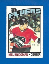1976-77 OPC #26 MEL BRIDGMAN ROOKIE RC PHILADELPHIA FLYERS O PEE CHEE NHL HOCKEY