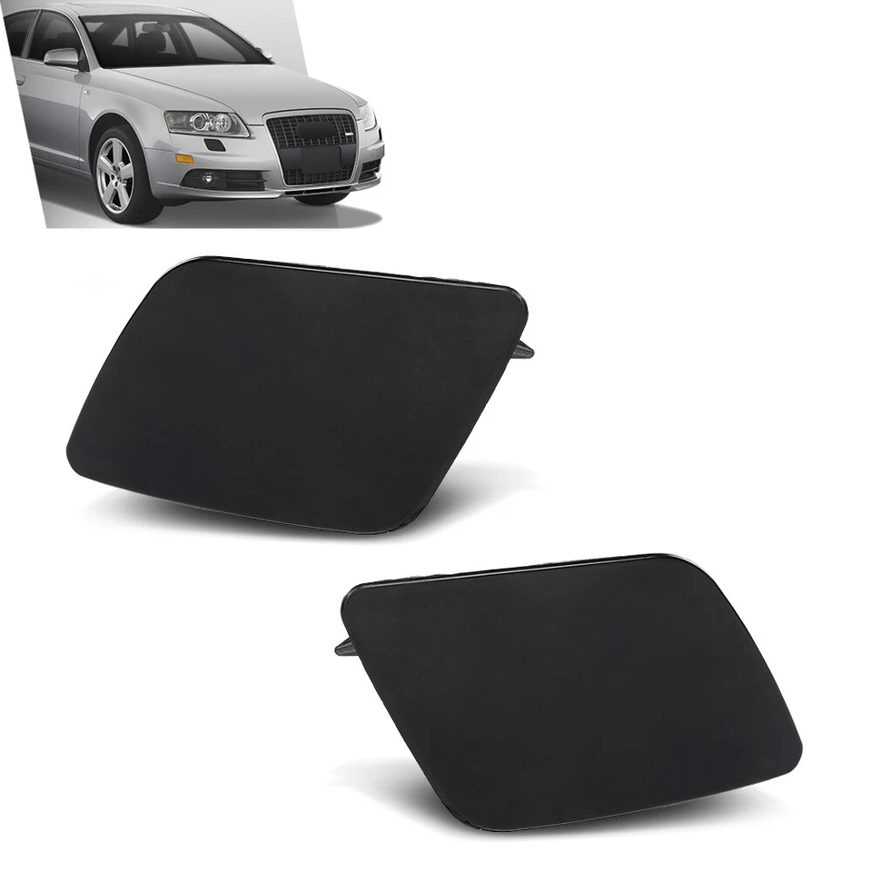 Fit For 2005-2008 Audi A6 Quattro Headlight Washer Cover Cap Left & Right Side Foto 2 de 4