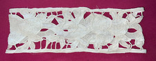 Ancienne broderie main circulaire Art Déco pour abat-jour ou autre