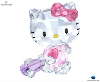SWAROVSKI キティー Swarovski 2017 Hello Kitty 🐱 Traveler 🧳 Rare, Retired & NMIB