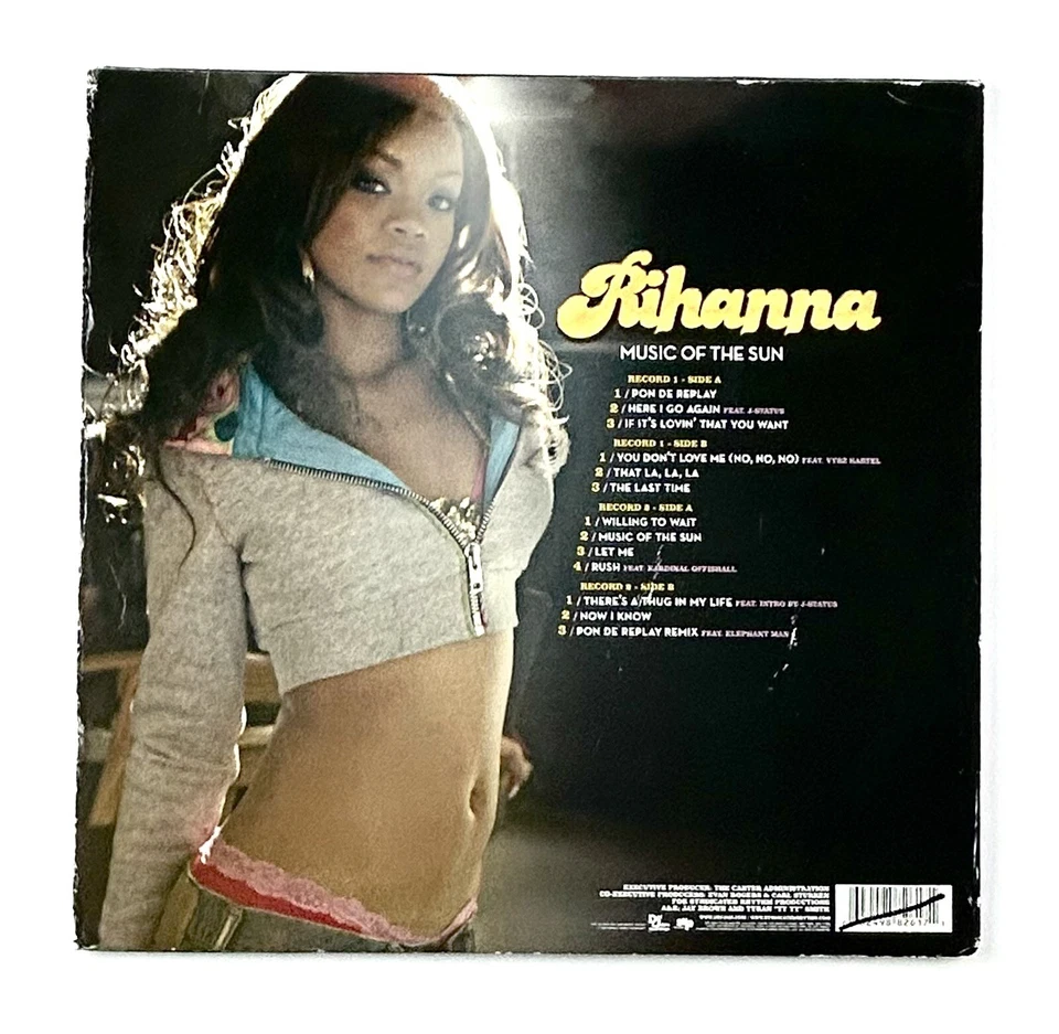 Rihanna Music Of The Sun 2005 Def Jam Recordings Double Vinyl LP EX/VG+ Foto 3 de 4
