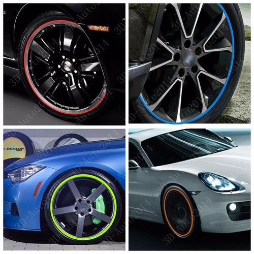Stripe Wheel Reflective Tape Decorative Car and Motrocycle Rim Sticker With Tool - Picture 3 of 23