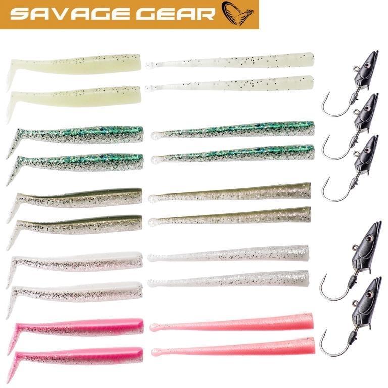 Набор для шлифования Savage Gear 25шт Sandaal Köder Gummifische