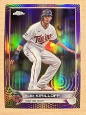 2022 Topps Chrome Sonic ALEX KIRILLOFF Purple Yellow Pulse Refractor 253/299