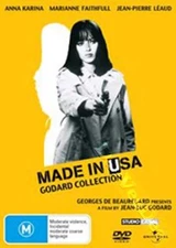 Made in U.S.A. NEW PAL Classic Films DVD Godard