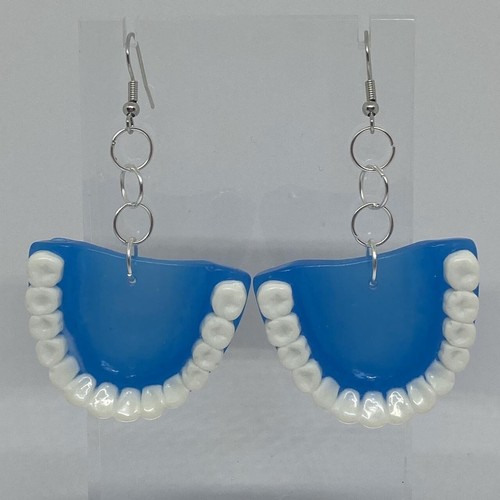 False teeth earrings , Earrings Kitsch 8 cm long. Pick your colour rave festival - Picture 49 of 60